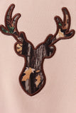 Gray Deer Applique Romper