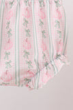 Sage Pumpkin Bow Embroidery Bloomer Set