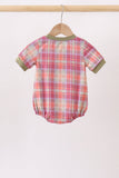 Camel Pumpkin Embroidery Plaid Bubble