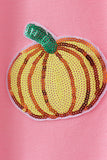 Pink Pumpkin Sequin Mom&me Top
