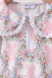 Blue Bow Lace Skorts Set