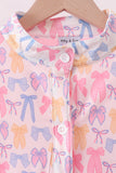 Pink Bow Fleece mom&me Jacket