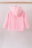 Pink Fleece Bow Coat