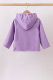 Purple Fleece Bow Coat