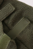 Green Fleece Bow Coat