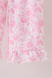 Pink floral print mom&me pants set