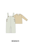 Khaki Geo Diamond 2pc romper set