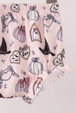Purple spooky embroidery bloomer set