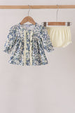 Vintage Floral Ruffle Bloomer Set