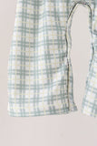 Sage plaid 2pc romper set