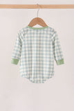 Sage plaid pocket bubble