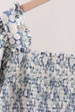 Vintage Floral Smocked Mom Dress