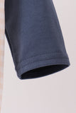 Navy sweet as pie embroidery gingham bubble
