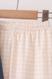 Navy sweet as pie embroidery pants Set