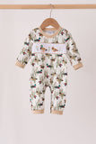 Duck embroidery romper