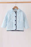 Blue gingham jacket