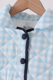 Blue gingham jacket