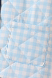Blue gingham jacket