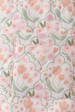 Sage floral ruffle jacket