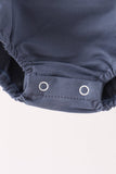Navy goose applique bubble