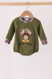 Forest camouflage turkey applique bubble