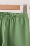 Green pumpkin turkey pants set
