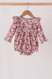 Pink leopard rufle bubble