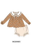 Fall floral print bloomer set