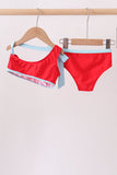 Red 2pc mom&me swimsuit