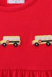 Red School bus Bow Dress