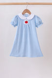 Blue Apple Smocked Dress