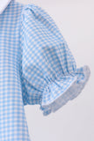 Blue Apple Smocked Dress