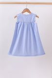 Blue Sailboat Embroidered Dress