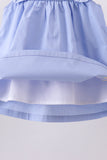 Blue Sailboat Embroidered Bloomer Set