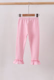 Pink ruffle pants